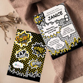 スーパーヒーローベビーシャワーパーティの招待状 招待状