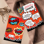 スーパーヒーローベビーシャワーパーティの招待状 招待状