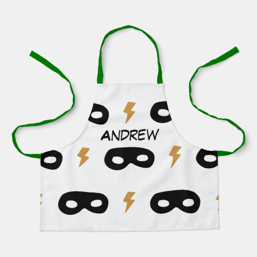 スーパーヒーローボーイズ名漫画ベーキングエプロン エプロン (正面)