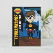 スーパーヒーローボーイパーティー招待状 招待状 (スタンド正面)