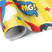 スーパーヒーローボーイ誕生日 ラッピングペーパー (ロールコーナー)