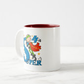 スーパーヒーローボーイ4th誕生日Tシャツとギフト ツートーンマグカップ (正面左)