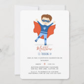 スーパーヒーローボーイ 招待状 (正面)