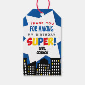 スーパーヒーローメッセージカード ギフトタグ (正面)