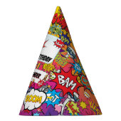 スーパーヒーローモノグラム誕生日サプライズキッズ パーティーハット (右)