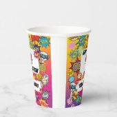 スーパーヒーローモノグラム誕生日サプライズキッズ 紙コップ (右)
