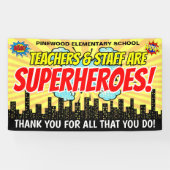 スーパーヒーロー先生賞の週のバナー 横断幕 (横)