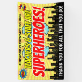 スーパーヒーロー先生賞の週のバナー 横断幕 (縦)