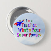 スーパーヒーロー先生 缶バッジ (正面&裏面)