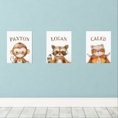 スーパーヒーロー動物カスタムの子供 (ウッドフロア)