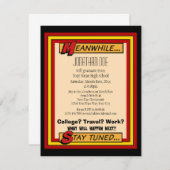 スーパーヒーロー大学院 招待状 (正面/裏面)