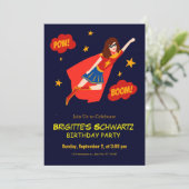 スーパーヒーロー子供の誕生日 招待状 (スタンド正面)