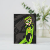 スーパーヒーロー少女はがき ポストカード (スタンド正面)