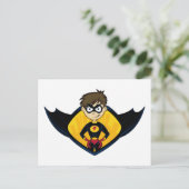 スーパーヒーロー少年はがき ポストカード (スタンド正面)