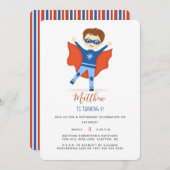 スーパーヒーロー少年 招待状 (正面/裏面)