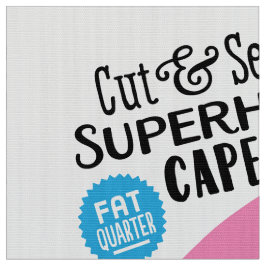 スーパーヒーロー岬-おもしろいDIY -をピンクのボルト切って下さい及び縫って下さい ファブリック