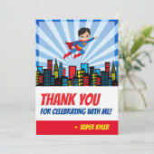 スーパーヒーロー感謝カード サンキューカード (スタンド正面)