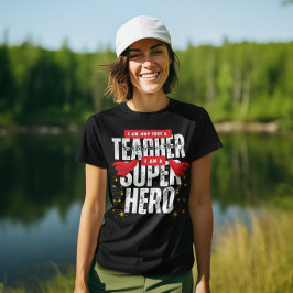 スーパーヒーロー数学教師感謝祭 ブラック Tシャツ