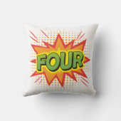 スーパーヒーロー文字キッズ4th誕生日リトルサンシャイン クッション (裏面)