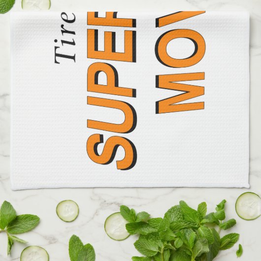 スーパーヒーロー映画にうんざりしている キッチンタオル (折り畳み)