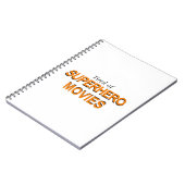 スーパーヒーロー映画にうんざりしている ノートブック (左側)