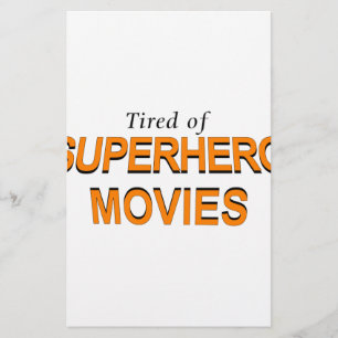 スーパーヒーロー映画にうんざりしている 便箋
