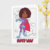 『スーパーヒーロー母の日のカすごいード』 カード (黄色い花)