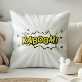 スーパーヒーロー漫画のド派手なカートゥーン クッション