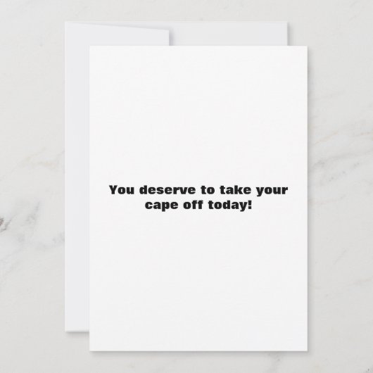 スーパーヒーロー漫画をテーマにした誕生日 招待状 (裏面)