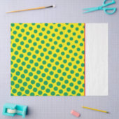 スーパーヒーロー漫画グリーンイエロードットおもしろい子供 薄葉紙 (クラフト)