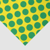 スーパーヒーロー漫画グリーンイエロードットおもしろい子供 薄葉紙 (詳細)