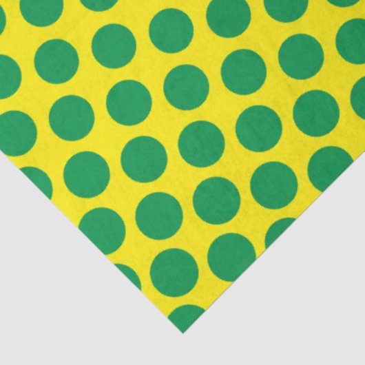 スーパーヒーロー漫画グリーンイエロードットおもしろい子供 薄葉紙 (詳細)