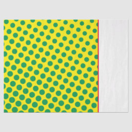 スーパーヒーロー漫画グリーンイエロードットおもしろい子供 薄葉紙