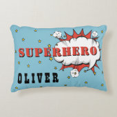 スーパーヒーロー漫画スピーチクラウドボーイ アクセントクッション (正面)