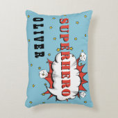 スーパーヒーロー漫画スピーチクラウドボーイ アクセントクッション (正面(垂直))