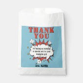 スーパーヒーロー漫画スピーチバブル誕生日ありがとう フェイバーバッグ (正面)