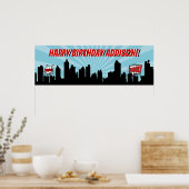 スーパーヒーロー漫画バースデーパーティーバナーポスター ポスター (キッチン)