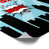 スーパーヒーロー漫画バースデーパーティー歓迎ポスター ポスター (角)