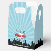 スーパーヒーロー漫画バースデーパーティー フェイバーボックス (オープン)