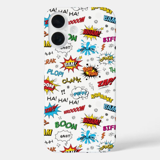 スーパーヒーロー漫画パターン Case-Mate iPhoneケース (裏面)