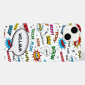 スーパーヒーロー漫画パターン Case-Mate iPhoneケース (裏面 (横))