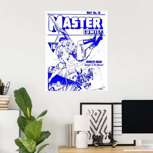 スーパーヒーロー漫画ブックカバーレトロヴィンテージボリューム01 ポスター (ホームオフィス)