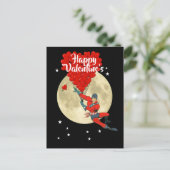 スーパーヒーロー漫画ブックキッズバレンタインデー 案内ポストカード (スタンド正面)