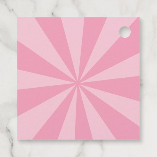 スーパーヒーロー漫画ブックスタイルガール誕生日写真 フェイバータグ (裏面)