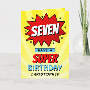 スーパーヒーロー漫画ブックニーエイジ誕生日 カード
