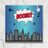 スーパーヒーロー漫画ブックニーエイジ誕生日 フェイバータグ (裏面)