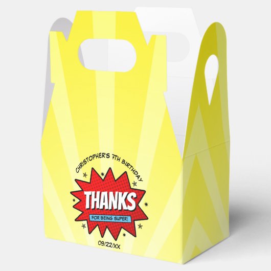 スーパーヒーロー漫画ブックニーエイジ誕生日 フェイバーボックス (オープン)