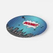 スーパーヒーロー漫画ブックニーエイジ誕生日 ペーパープレート (アングル)