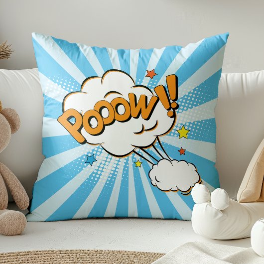スーパーヒーロー漫画ブックポーカートゥーン クッション