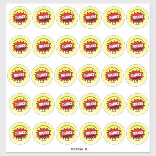 スーパーヒーロー漫画ブック任意の年齢誕生日2"ラウンド シール (シート)